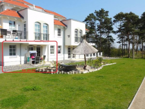 3 Zimmer Ferienwohnung Haus Meeresblick mit Meerblick A005 mit Südterrasse und Strandkorb, Baabe